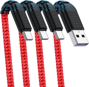 USB A to Type C Cable, Cabepow 6Ft Fast Charging 6 Feet USB Type C Cord - Redpepper Cases