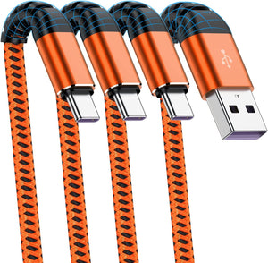 USB A to Type C Cable, Cabepow 6Ft Fast Charging 6 Feet USB Type C Cord - Redpepper Cases