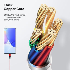 USB A to Type C Cable, Cabepow 6Ft Fast Charging 6 Feet USB Type C Cord - Redpepper Cases