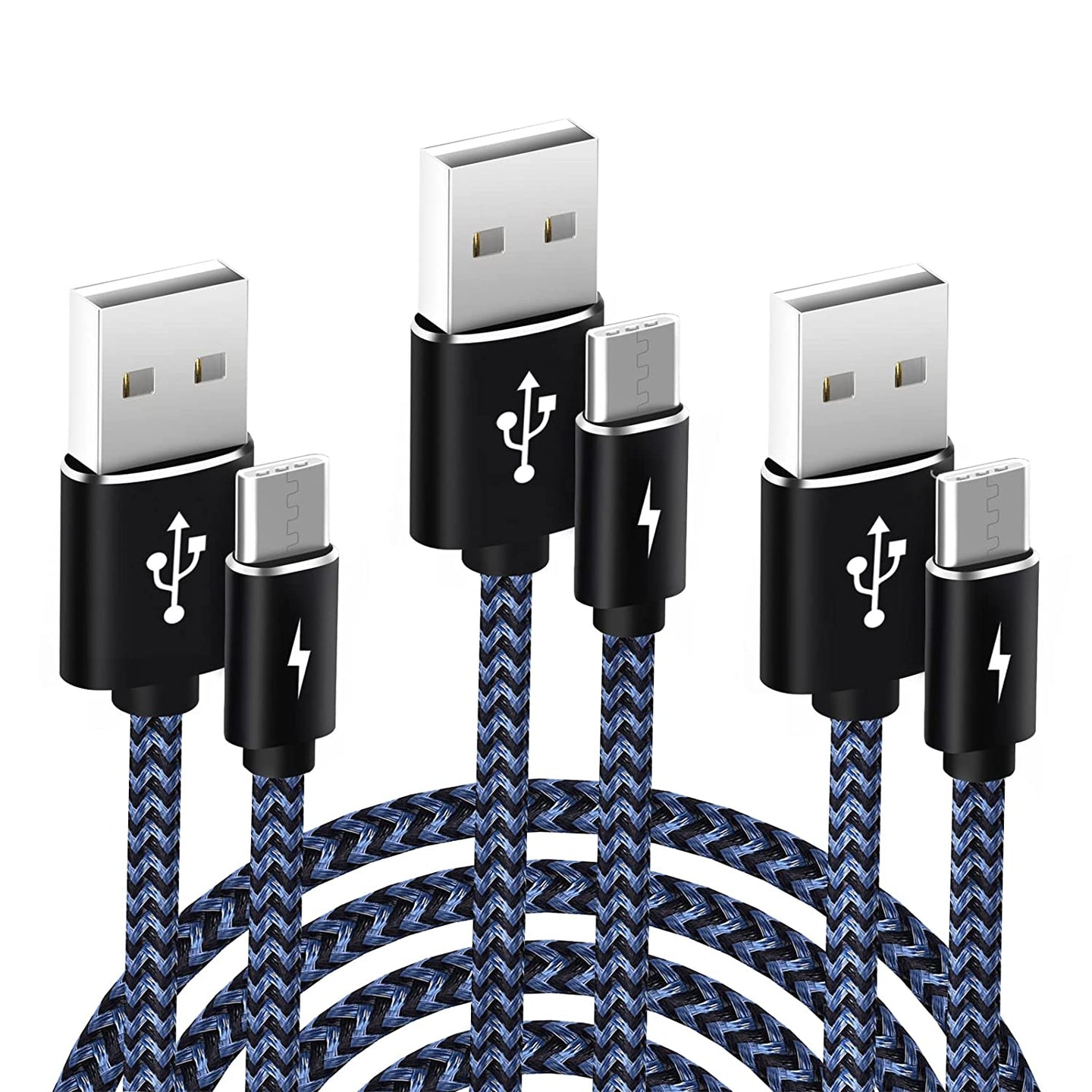 USB A to Type C Cable,Harerfong Fast Charging Feet Braided USB Cable - Redpepper Cases