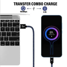 Load image into Gallery viewer, USB A to Type C Cable,Harerfong Fast Charging Feet Braided USB Cable - Redpepper Cases
