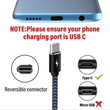 Load image into Gallery viewer, USB A to Type C Cable,Harerfong Fast Charging Feet Braided USB Cable - Redpepper Cases