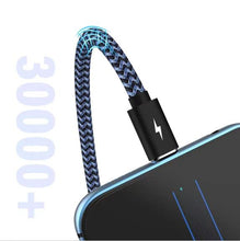 Load image into Gallery viewer, USB A to Type C Cable,Harerfong Fast Charging Feet Braided USB Cable - Redpepper Cases