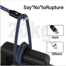 Load image into Gallery viewer, USB A to Type C Cable,Harerfong Fast Charging Feet Braided USB Cable - Redpepper Cases