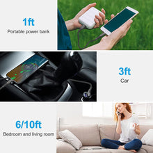 Load image into Gallery viewer, USB C Cable 10ft 3Pack 3A Type C Charging Cable Premium Nylon Samsung Galaxy (Black) - Redpepper Cases