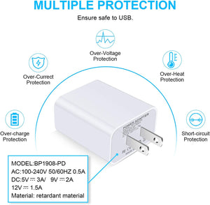 USB C Fast Charger for Google Pixel Pad Pro Samsung Galaxy 6FT Type C to C Cable - Redpepper Cases