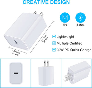 USB C Fast Charger for Google Pixel Pad Pro Samsung Galaxy 6FT Type C to C Cable - Redpepper Cases