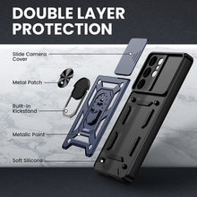 Load image into Gallery viewer, VEGO Compatible Galaxy S21 Ultra Case Slide Camera Cover - Blue - Redpepper Cases