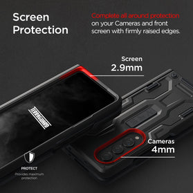 VRS Design Terra Guard Active for Galaxy Z Fold 4 5G Screen Protector (Black) - Redpepper Cases