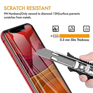 Wanski Screen Protector for iPhone xr/iPhone 11 (3 Packs) 0.33mm, iPhone Xr/iPhone 11 Tempered Glass Screen Protector with Advanced Clarity [3D Touch] 100% Touch Accurate - Redpepper Cases