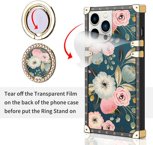Women's Flower iPhone 13 Pro Max Kickstand Case. (Heavy Duty Metal) - Redpepper Cases