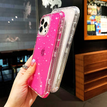 Load image into Gallery viewer, Women&#39;s iPhone 13 Pro Max Glitter Shockproof Case. (Pink) - Redpepper Cases