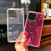Load image into Gallery viewer, Women&#39;s iPhone 13 Pro Max Glitter Shockproof Case. (Pink) - Redpepper Cases